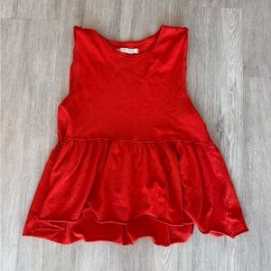Free People Red Top